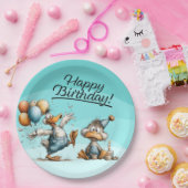 Assiettes En Carton Cartographie de canard Plaques papier d'anniversai (Fête)