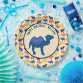 Assiettes En Carton Carton Camel fête d'anniversaire Personnalisé (Fête)