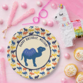 Assiettes En Carton Carton Camel fête d'anniversaire Personnalisé (Fête)