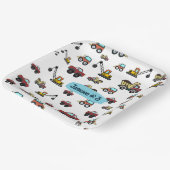 Assiettes En Carton Carton Camion Voiture Crane Nom du véhicule Annive (Angulaire)