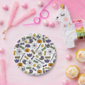 Assiettes En Carton Cartoon classique Enfants Halloween Plaque de papi (Fête)