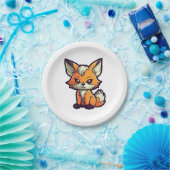ASSIETTES EN CARTON CARTOON FOX (Fête)