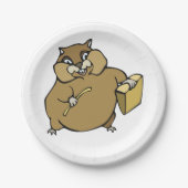 Assiettes En Carton Cartoon Hamster (Devant)