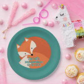 Assiettes En Carton Cartoon Red Fox mignon Animaux Anniversaire des en (Fête)