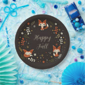 Assiettes En Carton Cas Foxes with customizable text (Fête)