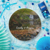 Assiettes En Carton Cascade automnale et Creek Pennsylvania Nature (Fête)