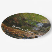 Assiettes En Carton Cascade automnale et Creek Pennsylvania Nature (Angle)