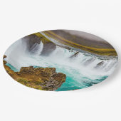 Assiettes En Carton Cascade de Godafoss, Islande (Angle)