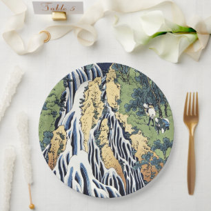 Assiettes En Carton Cascade de Kirifuri près de la montagne Kurokami H
