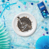 Assiettes En Carton Cascade de motocross (Fête)