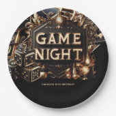 Assiettes En Carton Casino Game Night Custom (Devant)
