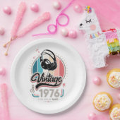 Assiettes En Carton Casques vintages depuis 1976 (Fête)