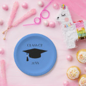 Assiettes En Carton Casquette de diplôme modifiable (Fête)