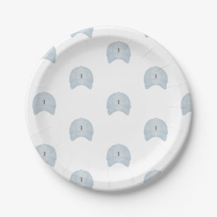 Assiettes En Carton Casquette de golf bleu