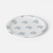Assiettes En Carton Casquette de golf bleu (Angle)