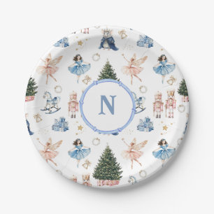 Assiettes En Carton Casse-Noisette Ballet de Noël Monogrammé