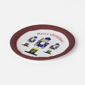 Assiettes En Carton Casse-noisette Ballet de Noël Soldat Buffalo Plaid (Angle)