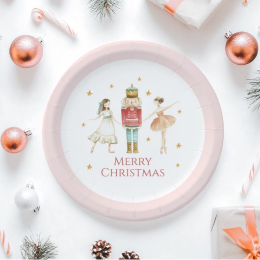 Assiettes En Carton Casse-noisette Ballet d'hiver Plaque de papier de