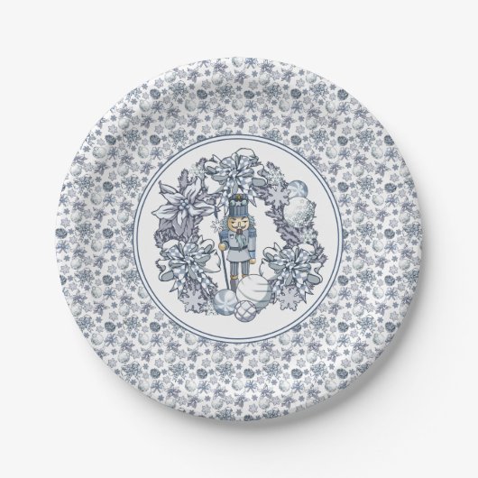 Assiettes En Carton Casse-noisette blanche (Devant)