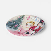 Assiettes En Carton Casse-noisette rose Ballet & Ballerina (Angle)