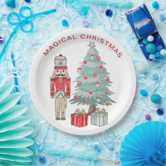 Assiettes En Carton Casse-noisette, sapin de Noël et présente Plaque d (Fête)