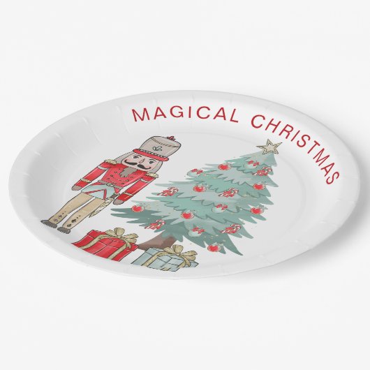 Assiettes En Carton Casse-noisette, sapin de Noël et présente Plaque d (Angle)