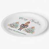 Assiettes En Carton Casse-noisette scandinave Nom personnalisé Noël (Angle)