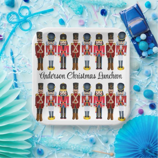 Assiettes En Carton Casse-Noisette Soldat Personnaliser le texte Noël (Fête)