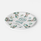 Assiettes En Carton Casse-noix de Monnaie Oh Quel Amusant 1er annivers (Angle)