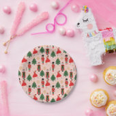 Assiettes En Carton Casse-noix et Ballerina Jolie rose Noël (Fête)