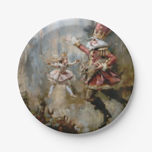 Assiettes En Carton Casse-noix - Plaques de papier rond (Devant)