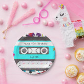 Assiettes En Carton Cassette Tape Retro 80's 90's Theme Anniversaire (Fête)