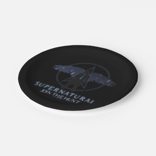 Assiettes En Carton Castiel surnaturel Tombant étoiles Graphisme (Angle)