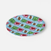 Assiettes En Carton Castors Peace Love (Angle)