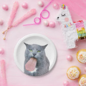 Assiettes En Carton Cat A Te Langue ? (Fête)