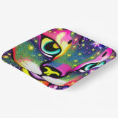 Assiettes En Carton Cat Face Close Pop Art (Angulaire)