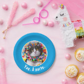 Assiettes En Carton Cat In Party Cone (Fête)