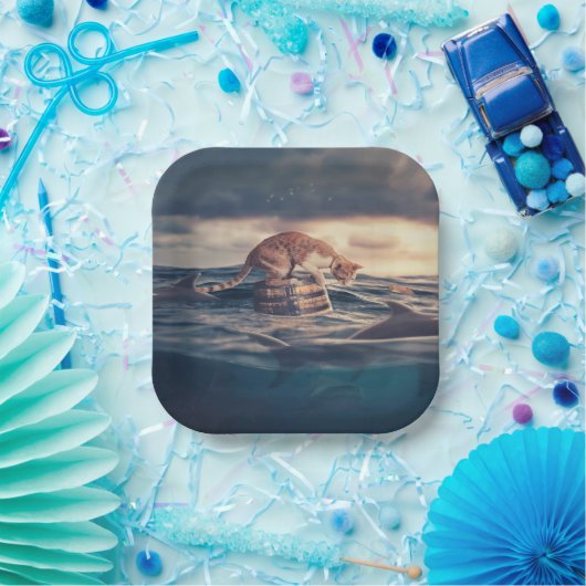 Assiettes En Carton Cat Nap Dream ou cauchemar (Fête)