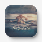 Assiettes En Carton Cat Nap Dream ou Nightmare Graduation (Recto)