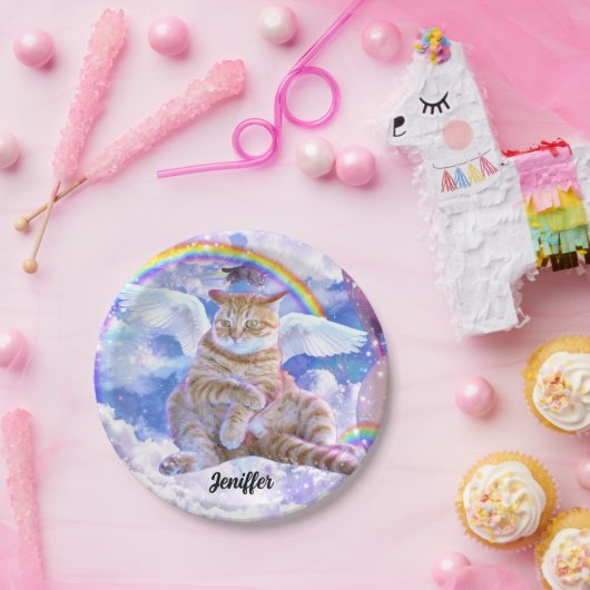 Assiettes En Carton Cat Unicorn - Caticorn (Fête)