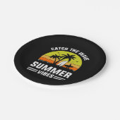Assiettes En Carton Catch The Wave Summer Vibes-64193 (Angle)