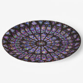 Assiettes En Carton Cathédrale Notre-Dame de Paris Rose (Angle)