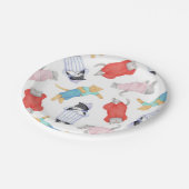 Assiettes En Carton CATS PAJAMAS Plaques rondes en papier (Angle)