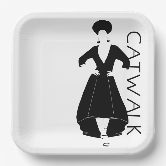 Assiettes En Carton Catwalk (Recto)