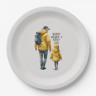 Assiettes En Carton Caution père et fille (3)
