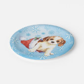 Assiettes En Carton Cavalier de Noël (Angle)