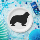 Assiettes En Carton Cavalier King Charles silo noir (Fête)