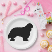 Assiettes En Carton Cavalier King Charles silo noir (Fête)