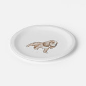 Assiettes En Carton Cavalier King Charles Spaniel (Angle)