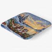 Assiettes En Carton Cavalier King Charles Spaniel Christmas Boat (Angulaire)